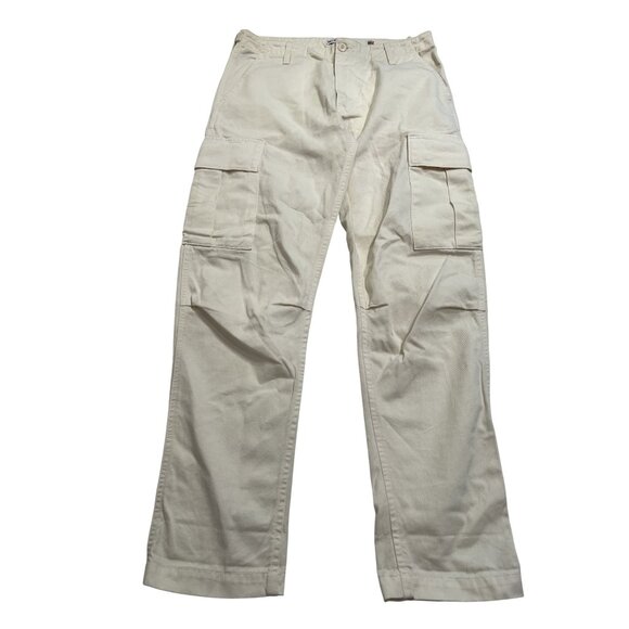 RE/DONE Originals Cargo Pants in Off White - Picture 1 of 5